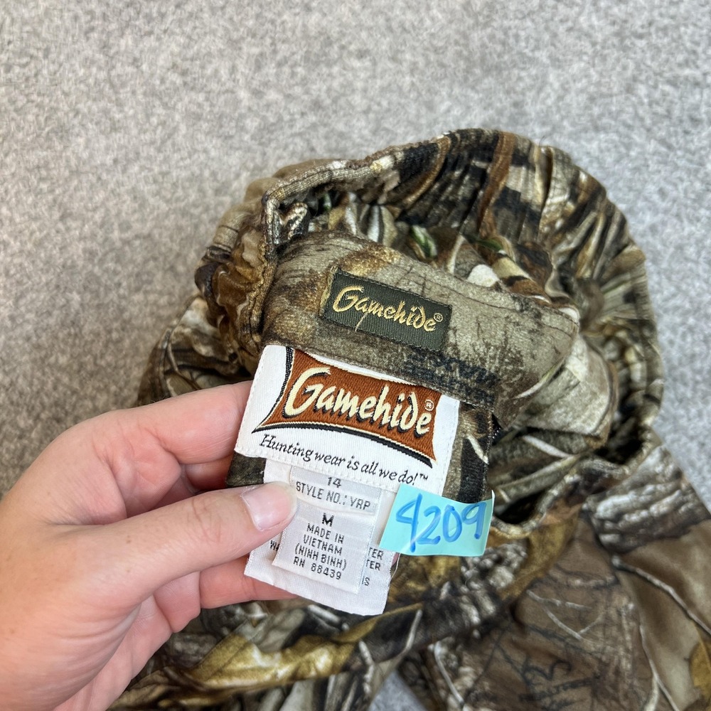 Gamehide Pants Youth 14 Camo Realtree Xtra Max-5 Reversible Hunting Outdoor‎ YPR - Picture 10 of 16